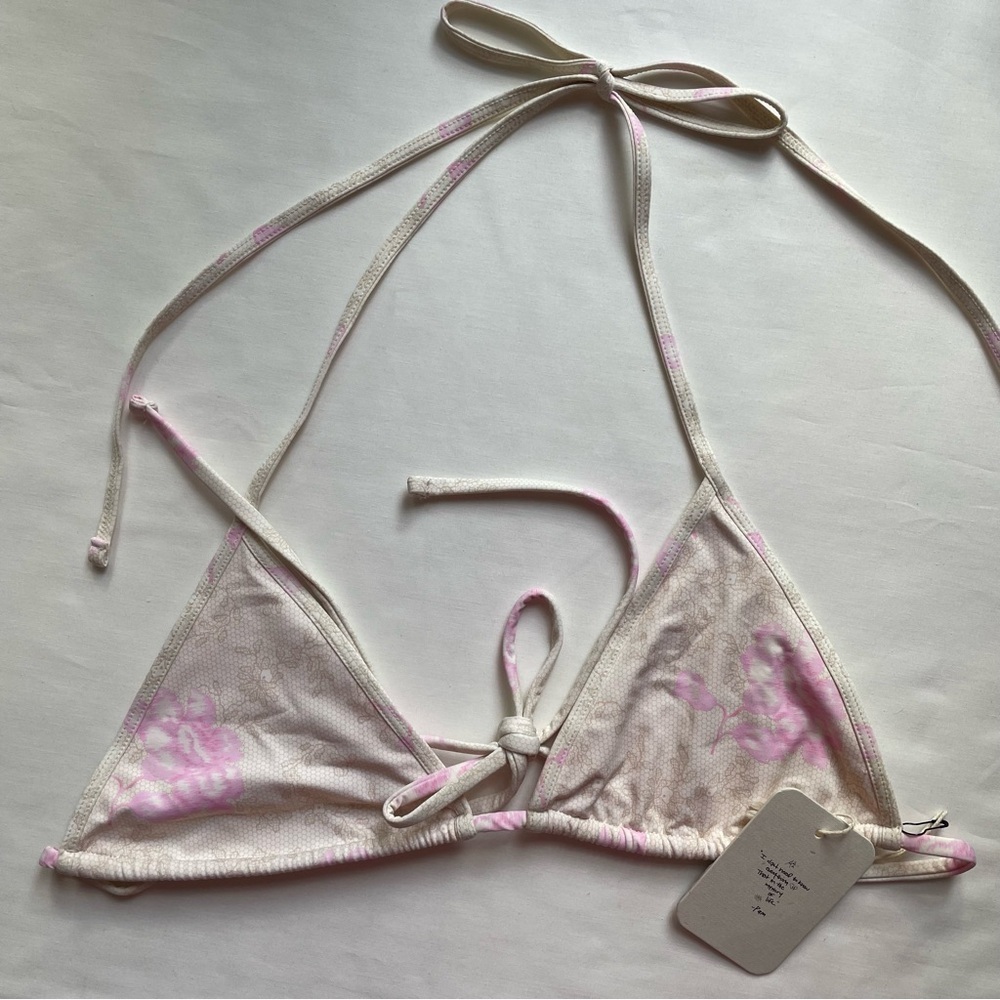 NWT Frankies Bikinis X Pamela Anderson Zeus Bikini Top Lace On The Beach X Large - Picture 2 of 6